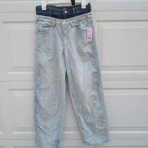 NWT- Size 4, 6, 10 Double look mid rise relaxed jeans